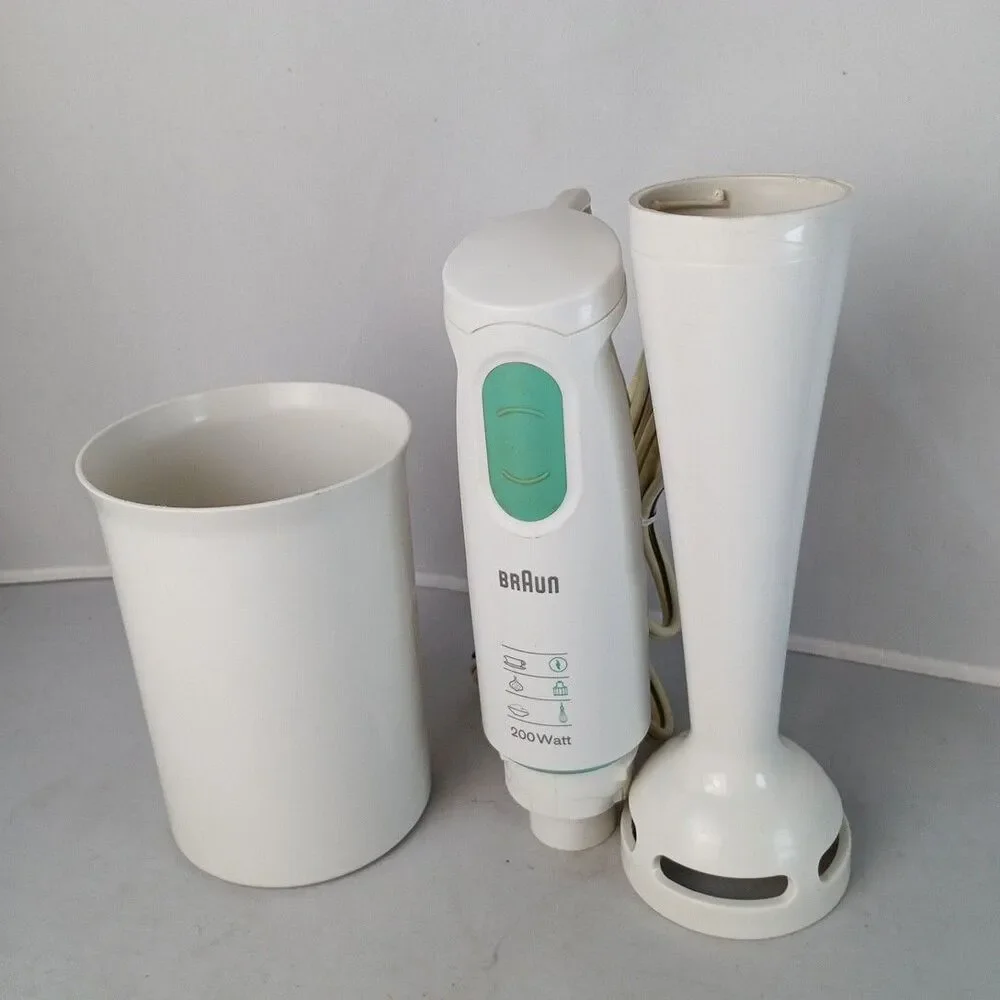 Braun Handheld Stick Immersion Blender Mixer 4185 200 Watt With Cup